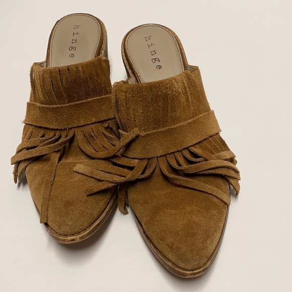 Hinge Rally Leather Mules with tassels 6 - Picture 6 of 7